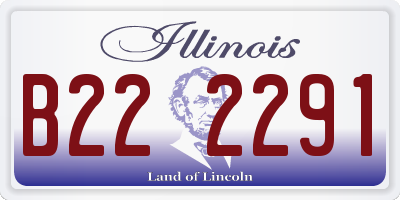 IL license plate B222291