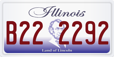 IL license plate B222292