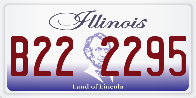 IL license plate B222295