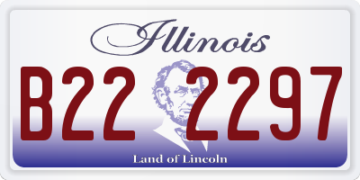 IL license plate B222297