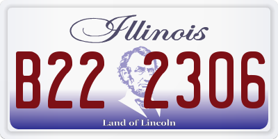 IL license plate B222306