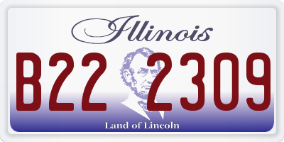 IL license plate B222309
