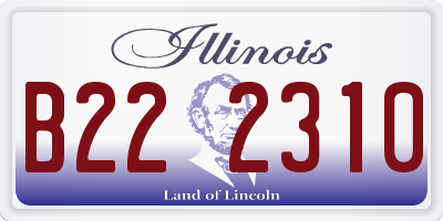 IL license plate B222310
