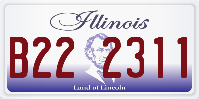 IL license plate B222311