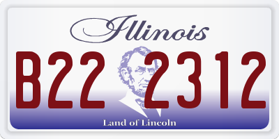 IL license plate B222312