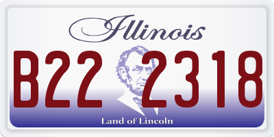 IL license plate B222318