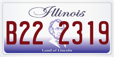 IL license plate B222319