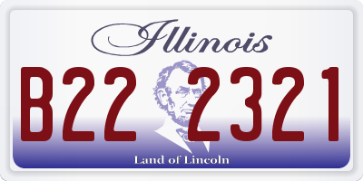 IL license plate B222321