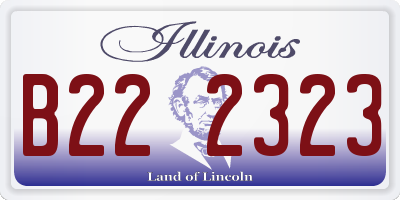 IL license plate B222323