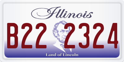 IL license plate B222324