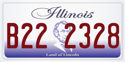 IL license plate B222328