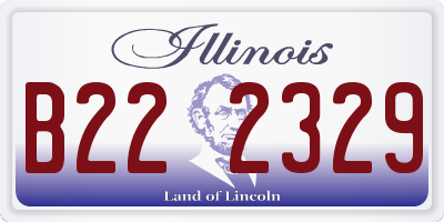 IL license plate B222329