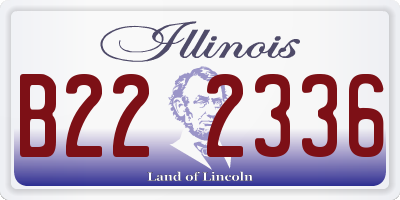 IL license plate B222336