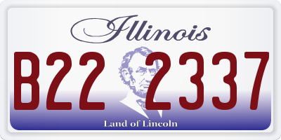 IL license plate B222337
