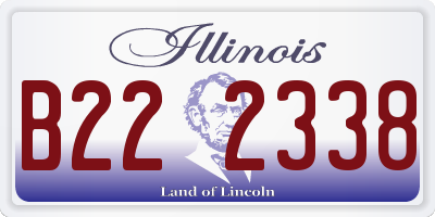 IL license plate B222338