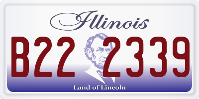 IL license plate B222339