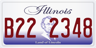 IL license plate B222348