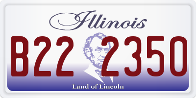 IL license plate B222350