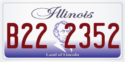 IL license plate B222352