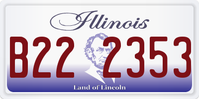 IL license plate B222353