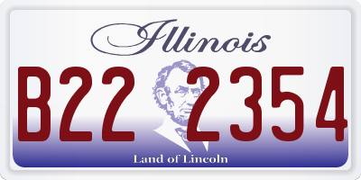 IL license plate B222354