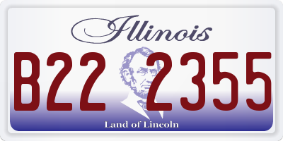 IL license plate B222355