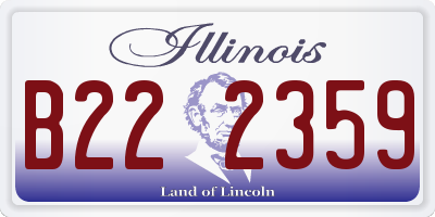IL license plate B222359