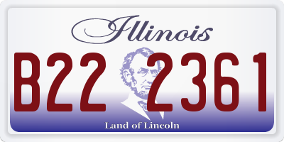 IL license plate B222361