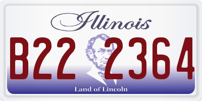 IL license plate B222364
