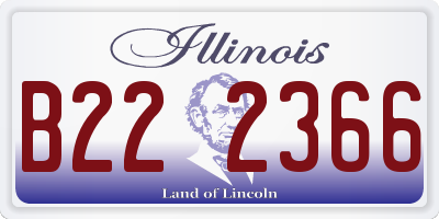 IL license plate B222366