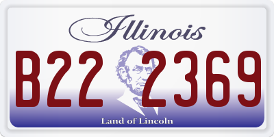IL license plate B222369