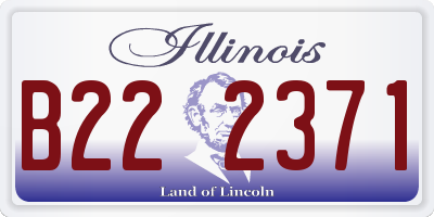 IL license plate B222371