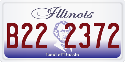 IL license plate B222372