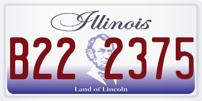 IL license plate B222375