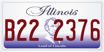 IL license plate B222376