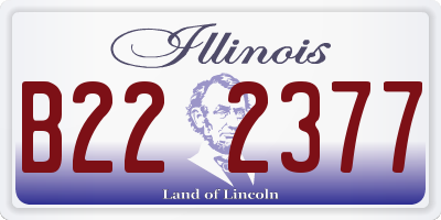 IL license plate B222377