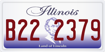 IL license plate B222379