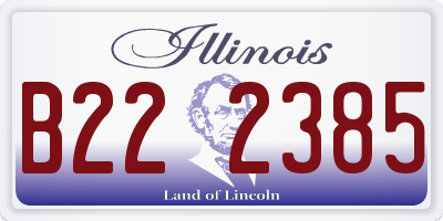 IL license plate B222385