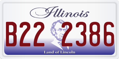 IL license plate B222386