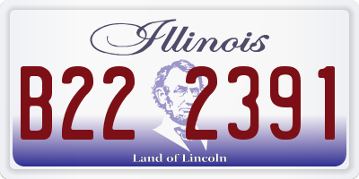 IL license plate B222391