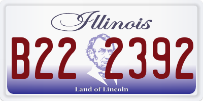 IL license plate B222392