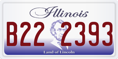 IL license plate B222393