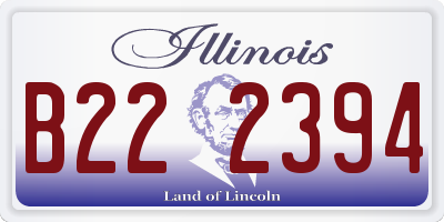 IL license plate B222394
