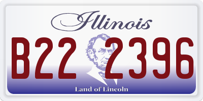 IL license plate B222396