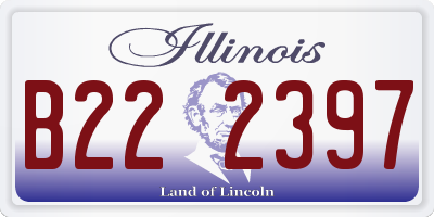IL license plate B222397