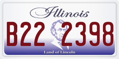 IL license plate B222398