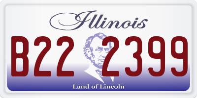 IL license plate B222399