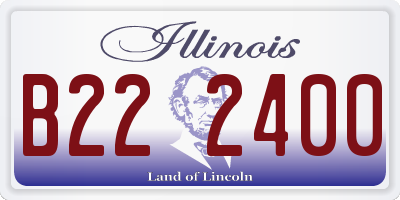 IL license plate B222400