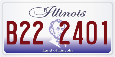 IL license plate B222401