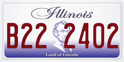 IL license plate B222402